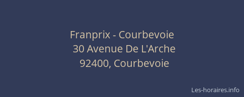 Franprix - Courbevoie