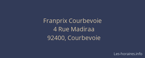Franprix Courbevoie