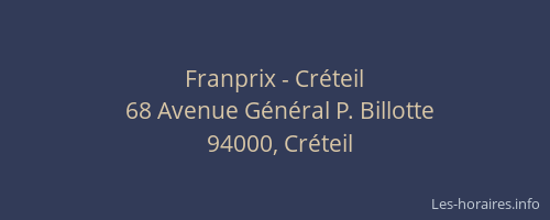 Franprix - Cr&eacute;teil