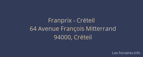 Franprix - Créteil