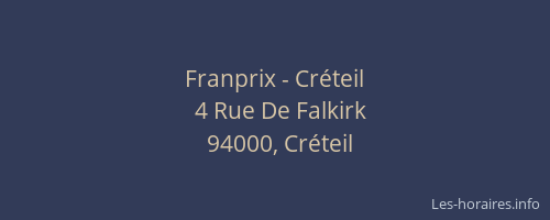 Franprix - Cr&eacute;teil