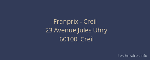 Franprix - Creil