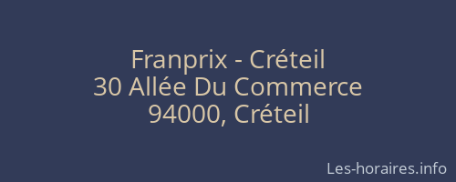 Franprix - Créteil