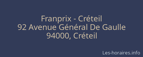 Franprix - Créteil