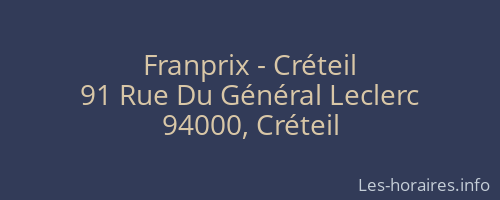 Franprix - Créteil