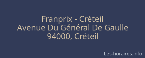 Franprix - Créteil