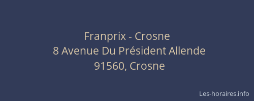 Franprix - Crosne