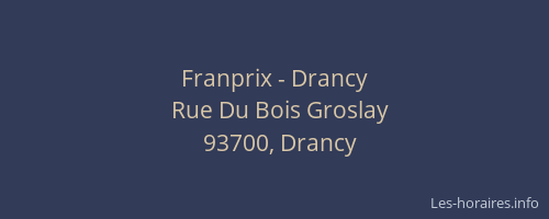 Franprix - Drancy