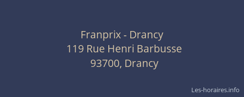 Franprix - Drancy