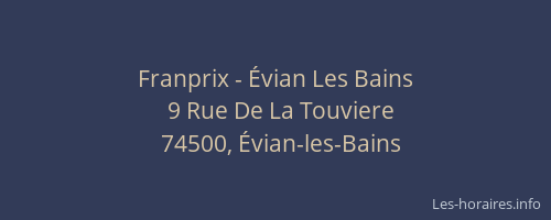 Franprix - Évian Les Bains