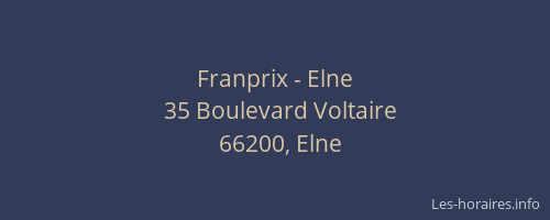 Franprix - Elne