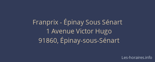 Franprix - Épinay Sous Sénart