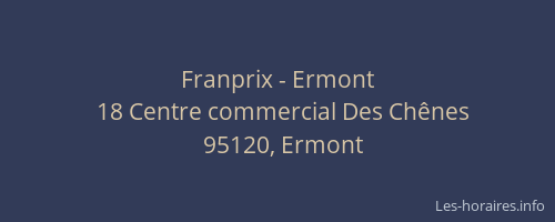 Franprix - Ermont