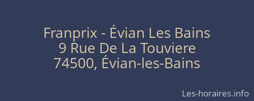 Franprix - Évian Les Bains
