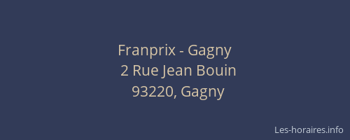 Franprix - Gagny