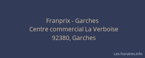 Franprix - Garches