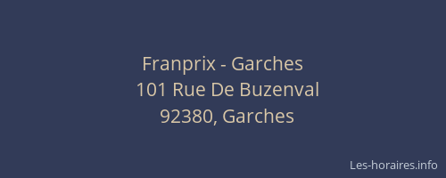 Franprix - Garches