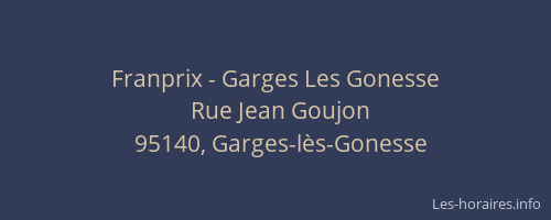 Franprix - Garges Les Gonesse