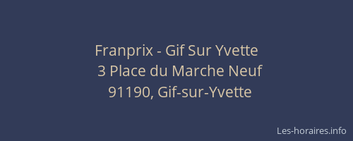 Franprix - Gif Sur Yvette