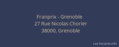 Franprix - Grenoble