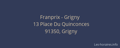 Franprix - Grigny