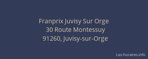 Franprix Juvisy Sur Orge