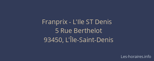 Franprix - L'Ile ST Denis