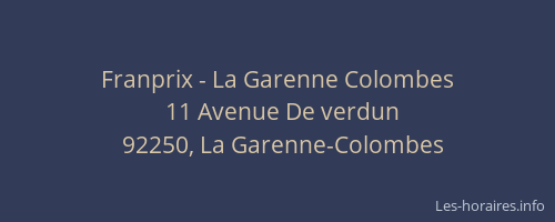 Franprix - La Garenne Colombes