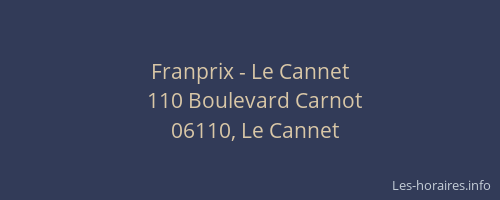 Franprix - Le Cannet
