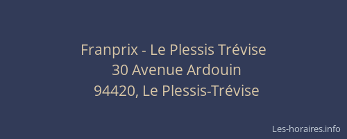 Franprix - Le Plessis Tr&eacute;vise