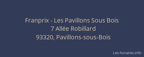 Franprix - Les Pavillons Sous Bois