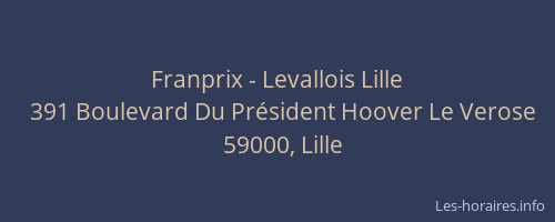 Franprix - Levallois Lille