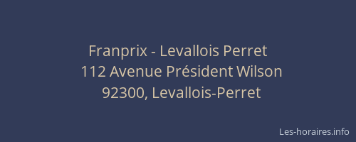 Franprix - Levallois Perret