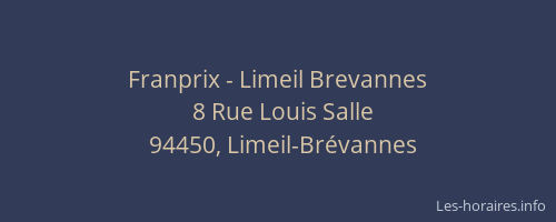Franprix - Limeil Brevannes