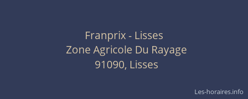 Franprix - Lisses