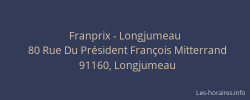 Franprix - Longjumeau