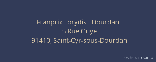 Franprix Lorydis - Dourdan