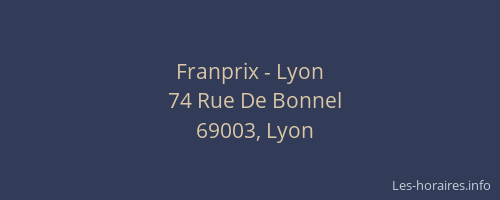 Franprix - Lyon