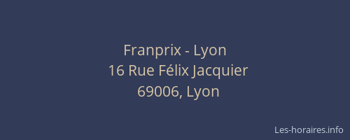 Franprix - Lyon