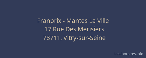 Franprix - Mantes La Ville
