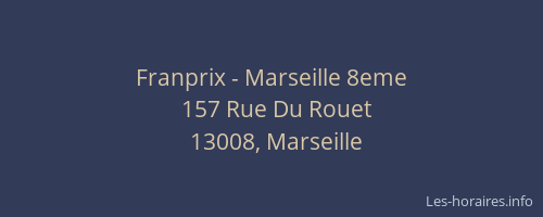 Franprix - Marseille 8eme