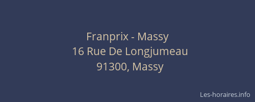 Franprix - Massy