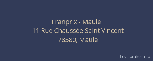 Franprix - Maule