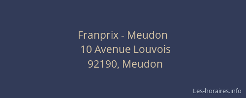 Franprix - Meudon