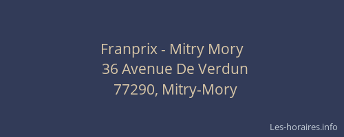 Franprix - Mitry Mory