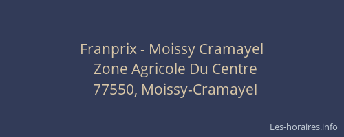 Franprix - Moissy Cramayel
