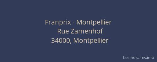 Franprix - Montpellier