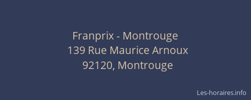 Franprix - Montrouge