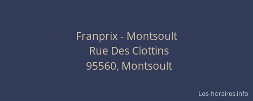 Franprix - Montsoult