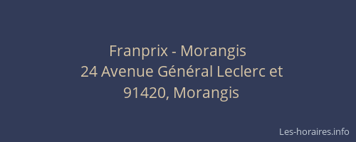 Franprix - Morangis